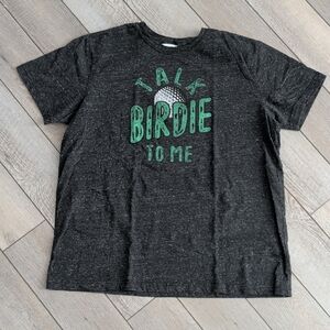 Talk Birdie To Me State of Mind Charcoal Graphic Tee
